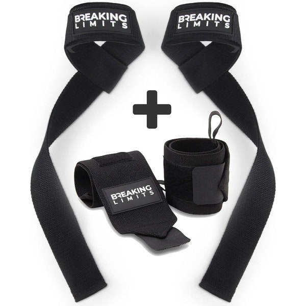 Lifting Straps & Polsbandages voor Krachttraining Gewichtheffen Bodybuilding Fitness Powerlifting met Extra Grip - Gewichthefriemen en Polsbandages