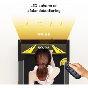 Loopband 4-in-1 - Helling Tot 12 km/u - Sportief Thuis Gebruik - Opvouwbaar - Wandelkamer Loopband