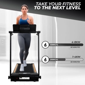 Loopband Inklapbaar - Wandelband Fitness - Treadmill - Zwart