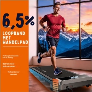 Loopband Voor Thuis - 7% Helling - 2,25 pk Motor - Afstandsbediening - 7-Laags Antislip Loopband - Compatibel met App - 100% Voorgemonteerd - 2 Jaar Garantie