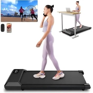 Loopband - Walkingpad - Band - Joggen - Wandelen - Onder-bureau - 15.75 x 35.43 Inch - Elektrisch - Compact Fitnessapparaat - Cardio Training - voor Thuis - Kantoor - Zwart