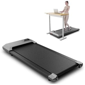 Loopband - Walkingpad - Band - Joggen - Wandelen - Onder-bureau - 15.75 x 35.43 Inch - Elektrisch - Compact Fitnessapparaat - Cardio Training - voor Thuis - Kantoor - Grijs