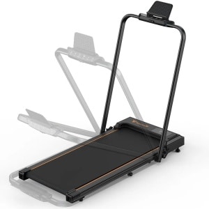 Loopband - Wandelband - 2in1 - Wandelmat - 2,5 pk motor - Walking Pad - Walkingpad - Loopband - LED-scherm - 265 lbs max. belasting - Zwart - 1-10 km/u loopsnelheid