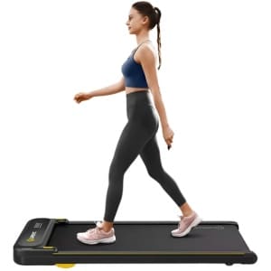Loopband - Wandelband - Loopband - 1-6KM/u Snelheid - 120kg Max Belasting - 102x38cm Loopoppervlak - Walking Pad - Walkingpad - Zwart - Dubbele Schokabsorptie - LED-scherm
