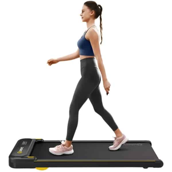 Loopband - Wandelband - Loopband - 1-6KM/u Snelheid - 120kg Max Belasting - 102x38cm Loopoppervlak - Walking Pad - Walkingpad - Zwart - Dubbele Schokabsorptie - LED-scherm