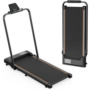 Loopband - Wandelband - Walking Pad - Treadmill - Loopbanden - Opvouwbaar - met LED-Display - Max Snelheid 1-6KM/h - 2.5 PK Motor - 40dB - 120kg Max. Belasting - 8 Lagen Loopgordels - 119.5 x 56 x 100.3cm - Zwart