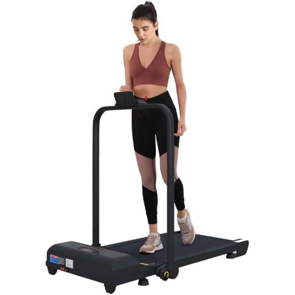 Loopband - Wandelband - Walking Pad - Walkingpad - Loopband voor Hardlopen - 2 in 1 opvouwbare loopband - 2,5 pk - Treadmill - Zwart - Loopband voor onder het bureau