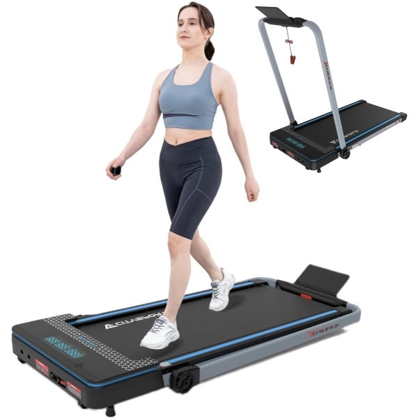 Loopband - Wandelband - Walking Pad - Walkingpad - Loopband voor Hardlopen - Treadmill - Loopband voor onder het bureau - Treadmill Foldable - Zwart - 2 in 1 - Opvouwbare loopband