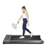 Loopband - Wandelband - Walking Pad - Walkingpad - Treadmill - Loopband voor onder het bureau - Loopbanden voor hardlopen - Verstelbaar - Snelheid 1-6,0 km/u - Zilver - Draagbare loopmat - 500W motor