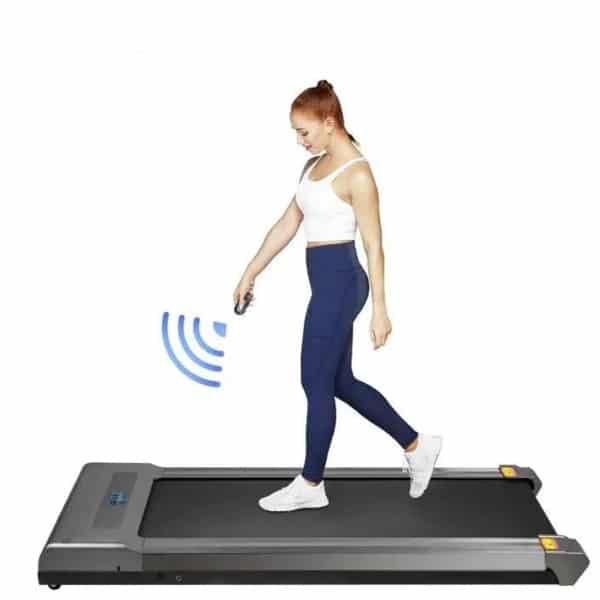Loopband - Wandelband - Walking Pad - Walkingpad - Treadmill - Loopband voor onder het bureau - Loopbanden voor hardlopen - Verstelbaar - Snelheid 1-6,0 km/u - Zilver - Draagbare loopmat - 500W motor