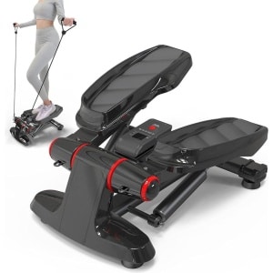 MKSS® Stepper Fitness - Hometrainer - Crosstrainer Mini - Zwart