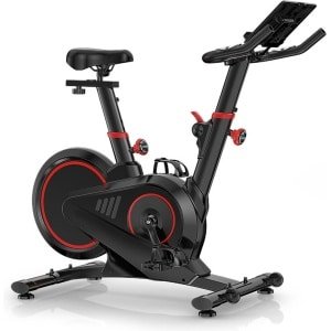 Magnetische Hometrainer - Indoor fitnessfiets met 12 KG vliegwiel - LCD scherm - hartslagsensor - 80MM stalen constructie - 150KG capaciteit