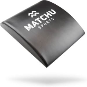 Matchu Sports - Ab Mat - Buikspiermat - Sit up - Crossfit - Foam/Kunstleer - Zwart