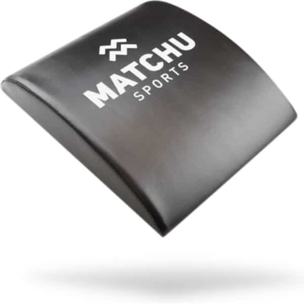 Matchu Sports - Ab Mat - Buikspiermat - Sit up - Crossfit - Foam/Kunstleer - Zwart