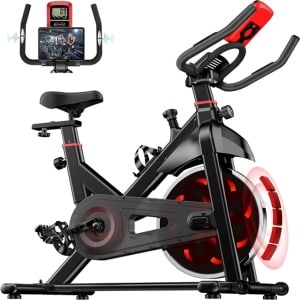 MaxxBike Hometrainer Hometrainer - Fitnessfiets - 8 weerstandsniveaus - Ergonomisch - Verstelbaar stuur - Transportwielen - Versterkt frame
