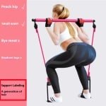 Multifunctionele Pilates Stick - Fitness & Yoga Trainingsapparaat voor Thuis, Elastische Oefening voor Heup, Trekkoord Workout, Krachttraining, Rekstok