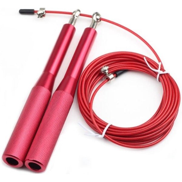 New Age Devi - Springtouw - Rood - Jump rope - Crossfit - Hoge Snelheid - Duurzaam Staal Slijtvast ontwerp