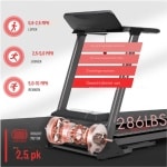 Opvouwbare Loopband, Elektrische Loopband, 2.5PS, Snelheid 1-16KM/H, 10 Niveaus Auto Hellingaanpassing, LED-Display, APP-compatibiliteit