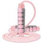 Professioneel Sport Springtouw - 9 mm - Verstelbare Jump Rope - Touwtje Springen Voor Volwassenen En Kinderen - Speed Rope - Conditie & Kracht - Cardio Training - Binnen & Buiten Skipping Rope - Fitness Springtouwen - Roze