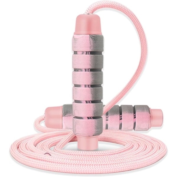Professioneel Sport Springtouw - 9 mm - Verstelbare Jump Rope - Touwtje Springen Voor Volwassenen En Kinderen - Speed Rope - Conditie & Kracht - Cardio Training - Binnen & Buiten Skipping Rope - Fitness Springtouwen - Roze