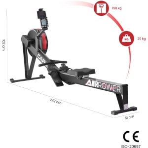Roeitrainer - CARE - AIR ROWER connected