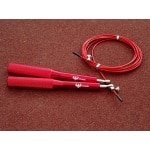 Royalbarzz® - Aluminium Speed Rope - Professioneel Springtouw | Verstelbaar | Volwassenen | Voor Calisthenics - Fitness - Crossfit en meer (rood)