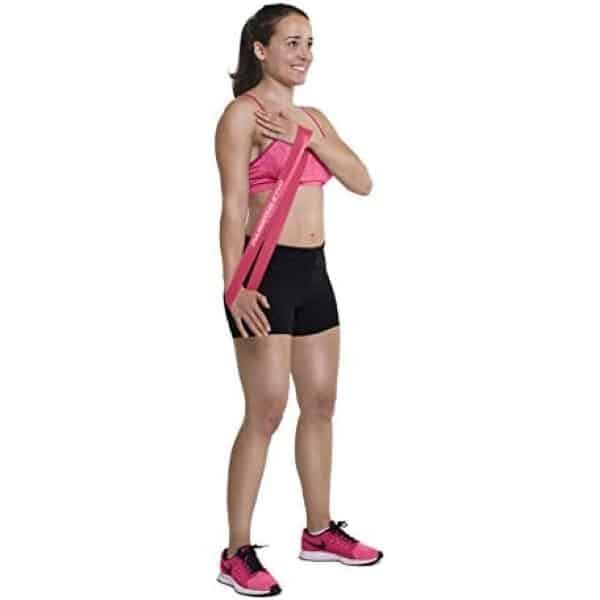 ST TRADING Weerstandsbanden Set van 5 - Verschillende Weerstandsniveaus, Inclusief Handleiding met Oefeningen, eBook, Opbergzakje - Roze - Perfect voor Fitness, Yoga, Krachttraining