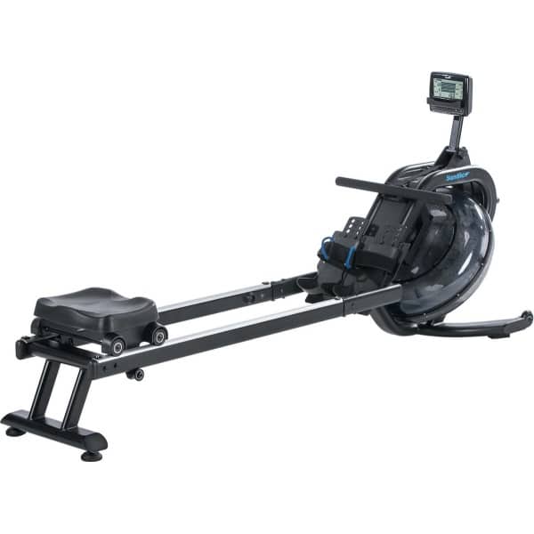 Skandika Nemo IV Water Roeimachine - Roeitrainers - Water Roeimachine - Roeiapparaat fitness voor thuis, met waterweerstand, compatibel met Kinomap App, Bluetooth, computer, tablethouder, ruimtebesparende opstelling - Roeimachines - zwart