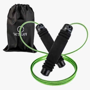 Skipping Rope with Adjustable Handles and Ball Bearings - Ideal for Fitness, CrossFit, Boxing, and Training in All Sports - Green - for Women and Men