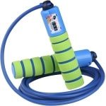 Springtouw met teller en comfortabele antislip handgrepen - Licht springtouw voor workout, crossfit, boksen, training en fitness