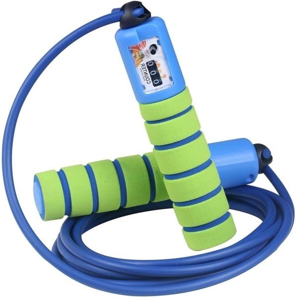 Springtouw met teller en comfortabele antislip handgrepen - Licht springtouw voor workout, crossfit, boksen, training en fitness