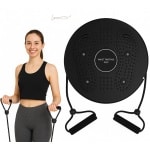 Twister Disc - Twistfit Draaischijf - Balansbord - Twister Fitness - Balanstrainer Workout - Cardio Twister Disc Core Waist - Balance Board - Twister Fitpro - Buikspiertrainer Twistcore - Twist Core Trainer - Fitness Accessoires- Zwart