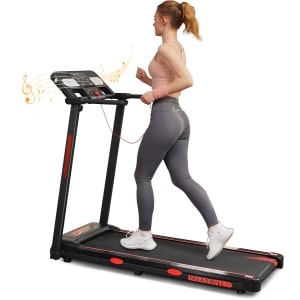 Y-RAIN Elektrische Loopband, Walking Pad, wandelband en inklapbaar loopband 3-in-1, 12 programma's, 2,5pk Motor, 1-12km/u, met multifunctioneel display,bluetooth.