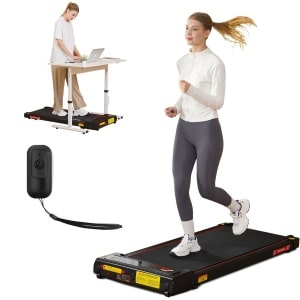 Y-RAIN Elektrische Loopband voor thuis en op kantoor, Walking Pad, 3 in 1, 440W motor, 1-6km/u snelheidsbereik, met afstandsbediening, LED display.