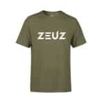 ZEUZ Sport T-Shirt Unisex - Sportkleding Man & Vrouw - Fitnesskleding Heren & Dames - Jongens & Dames Kleding voor Fitness, CrossFit & Gym - Maat M - Military Groen