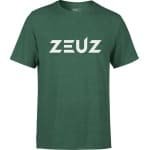 ZEUZ Sport T-Shirt Unisex - Sportkleding Man & Vrouw - Fitnesskleding Heren & Dames - Jongens & Dames Kleding voor Fitness, CrossFit & Gym - Maat XL - Groen