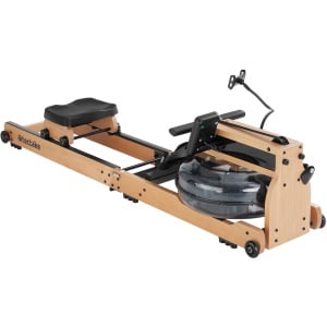 tectake® Houten Roeimachine - Opvouwbare Roeitrainer met 6 Weerstand Standen - Home Gym - Workout Roeiapparaat - Incl.Trainingscomputer - Bluetooth en Kinomap-app compatibel - Draagkracht tot 150kg
