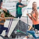 weerstandsbanden - duurzame geurloze fitnessbanden - voor krachttraining & mobiliteit - homegym & sportschool - trekondersteuning - uniseks - multicolor-Set van 5