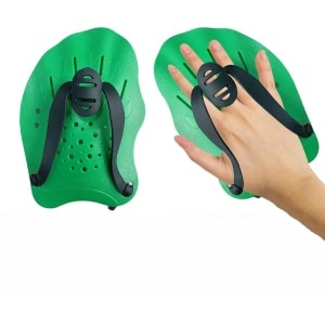 1 paar Power Swim Paddle voor kinderen - Verstelbare zwempeddels - Siliconen peddels - Zwemtrainingspeddels - Waterpeddels Krachttraining - Hulpzwembad-oefenapparatuur Accessoires - Geschikt voor kinderen - Unisex - 18,5x12,5cm
