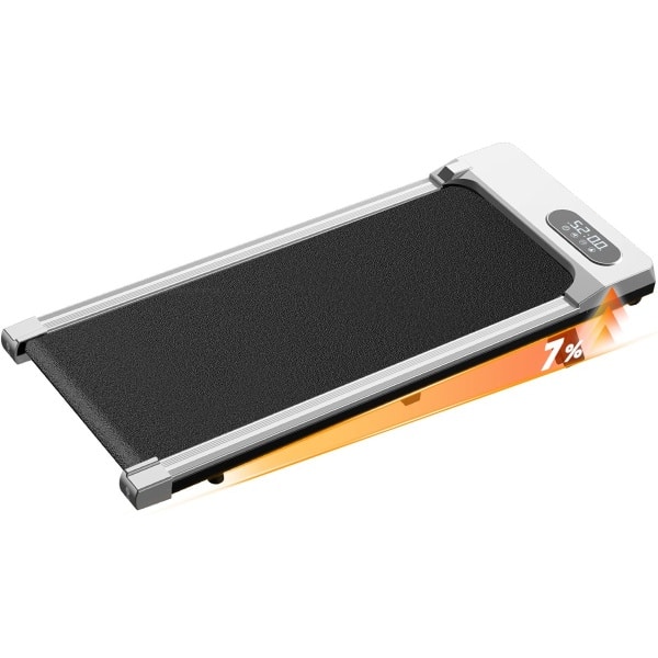 3 in 1 loopband - Loopband met 7% helling - Elektrische 2,5 pk loopband - 1-8 km/u verstelbaar - Oppervlak 38,5 x 94 cm - zilverachtig