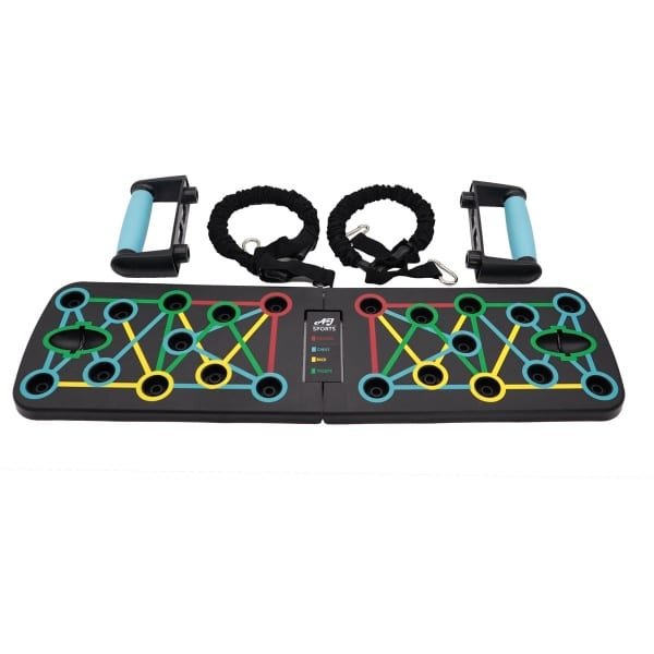 AJ-Sports Push up bord met Weerstandsbanden - Push up bars - Push up - Push up grips - Opdruk bord fitness - Opdruksteunen - Push up Board - Fitness - Krachttraining