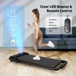 BellissiBo® Loopband inklapbaar - Hometrainer - 2,5 PK Motor - 10 km/u - LED Display - 120 kg Draagvermogen - Stil - Opvouwbaar