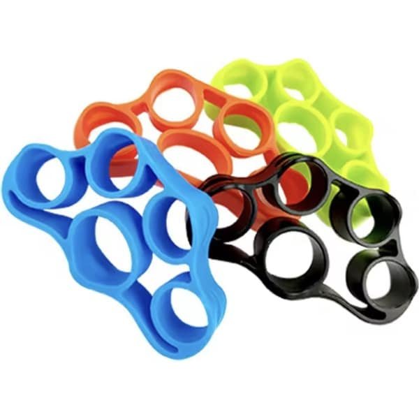 CHPN - Vingertrainer - Vingers trainen - Sterke vingers - 4-delig - Set voor Krachttraining - Gitaar- en Pianospel Onderarm- en Polsversterking - Verschillende sterktes