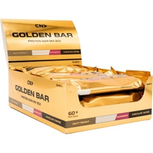 CN Supplements Golden Proteïne Bar (12 stuks) - Mixdoos met meerdere smaken - Eiwitreep - 720g - Chocolate Toffee - Salty Peanut - White Chocolate Raspberry