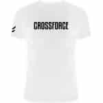 CrossForce Sport T-Shirt Unisex - CrossFit & Fitness - Sportkleding Unisex - Fitnesskleding - Gymkleding - Sportwear - Wit & Zwart - MAAT XL