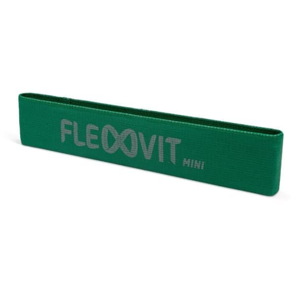 FLEXVIT Mini Band Groen Sterk | Weerstandsbundel voor Krachttraining, Revalidatie & Fysiotherapie | 6 Weerstandsniveaus | Geschikt voor Thuisfitness en Sport