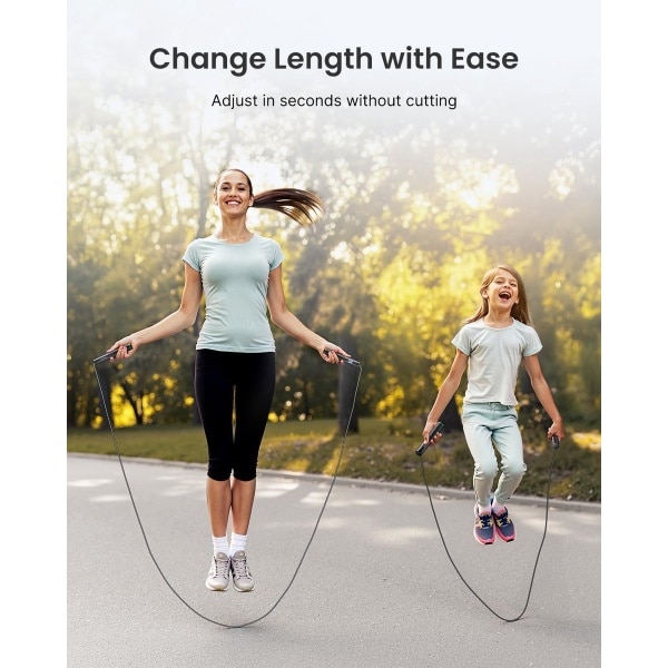 Famanu Intelligent springtouw met teller, verstelbare draadloze springtouwen, app-gegevensanalyse, snelheidspring touw voor fitness, trainingsuitrusting voor vrouwen, mannen en kinderen, crossfit