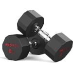 Geurloze zeshoekige halters met stalen kern, korte halters 12-zijdig uniek design, duurzaam en duurzaam voor dagelijkse krachttraining (3 kg, 5 kg, 8 kg, 10 kg, 12 kg, 16 kg, 20 kg, 24 kg)