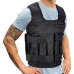 Gewichtsvest Oxford-doek ademend 15 kg ongevuld - Hardlopen trainingsvest met 32 zakken - Krachttraining fitness