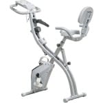 HOMCOM-Magnetische hometrainer-staal-105x48x118cm-zwart, zilvergrijs